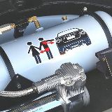 一个搞车的小男孩