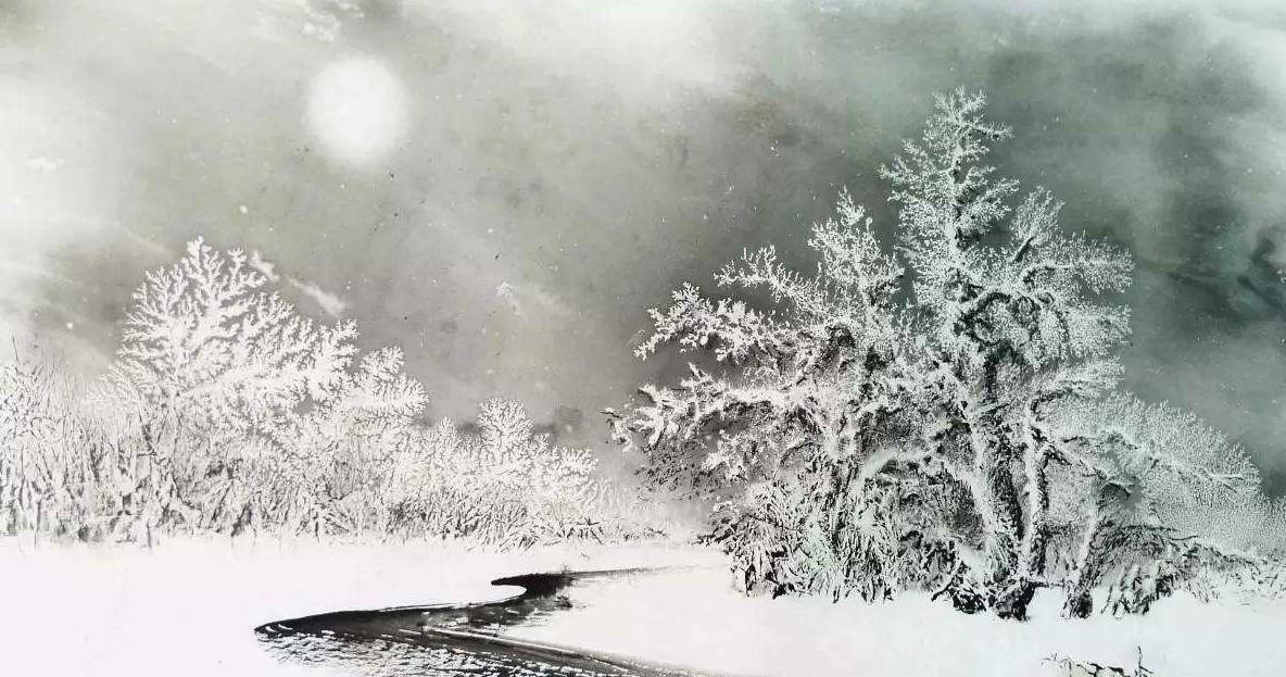 淅淅风吹面,纷纷雪积身.   朝朝不见日,岁岁不知春.