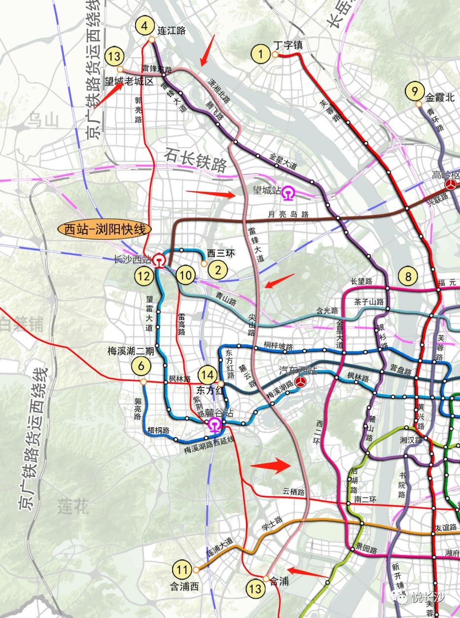 长沙地铁最新进展!1,2号线延长线,3号线,5号线,6号线
