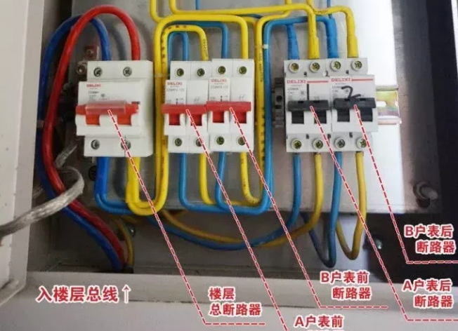 电线入户接线图图片