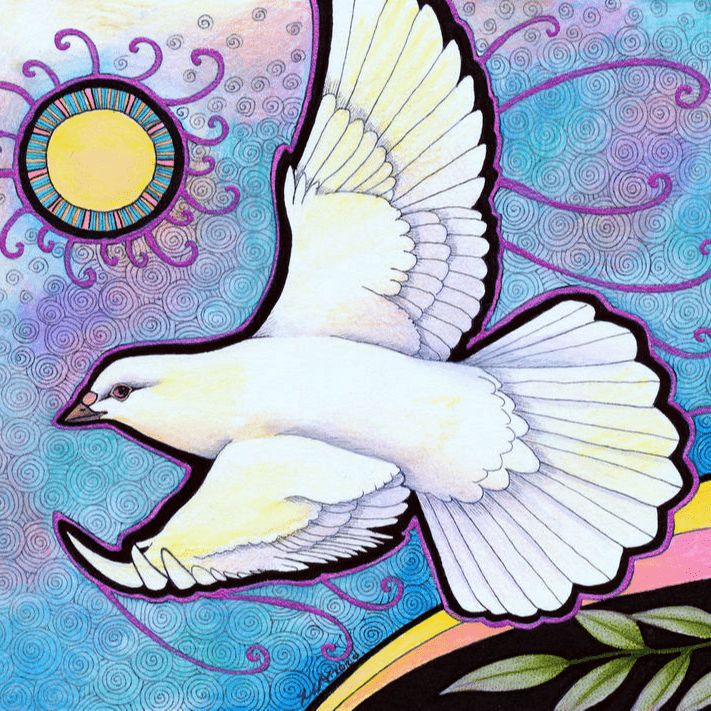 就是爱嘟嘟的小白鸽