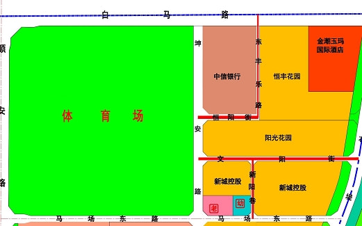 顺义街区划分图片