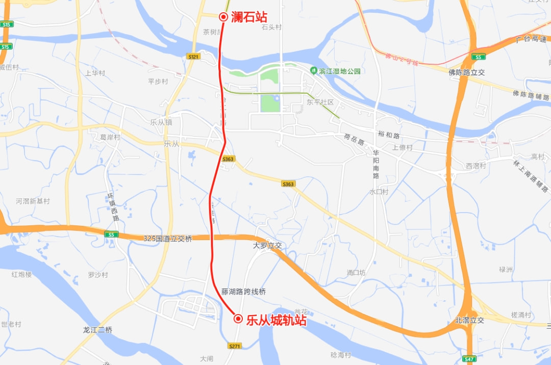 佛山里水轻轨线路图图片