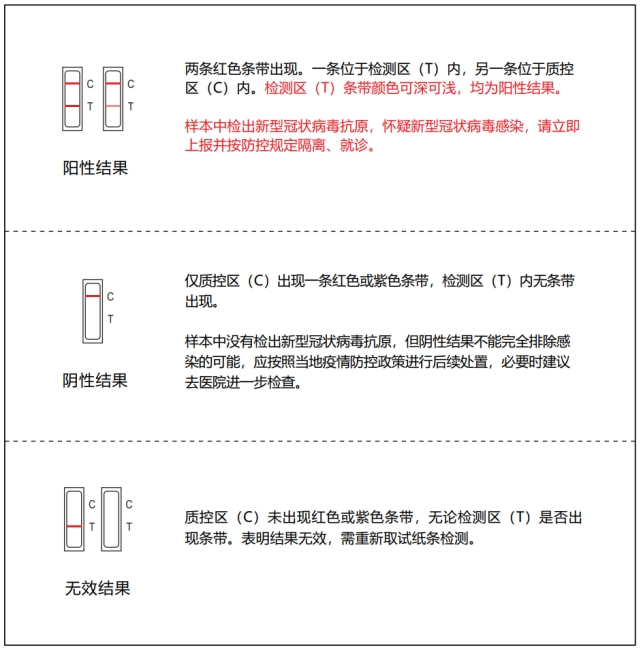 核酸检测结果示意图图片