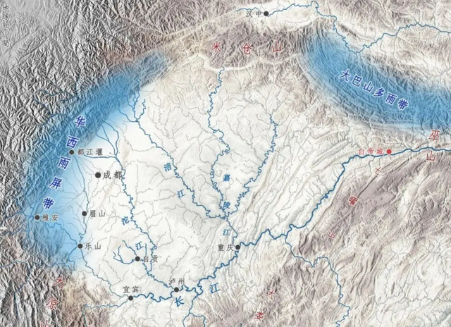 四川盆地鸟瞰图图片