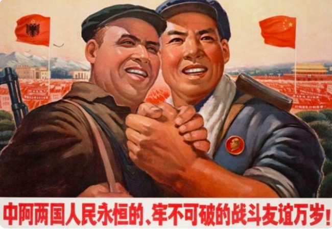 苏联中国国旗合照图片
