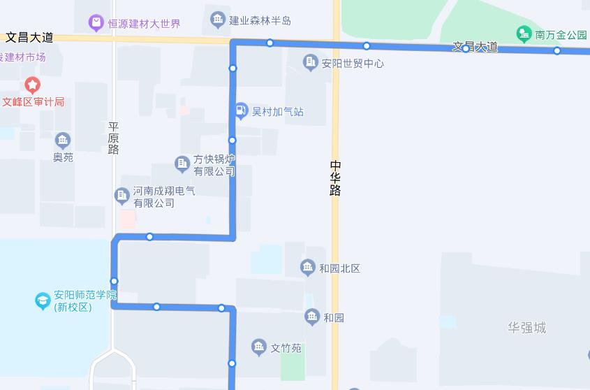 安阳一路车公交路线图图片