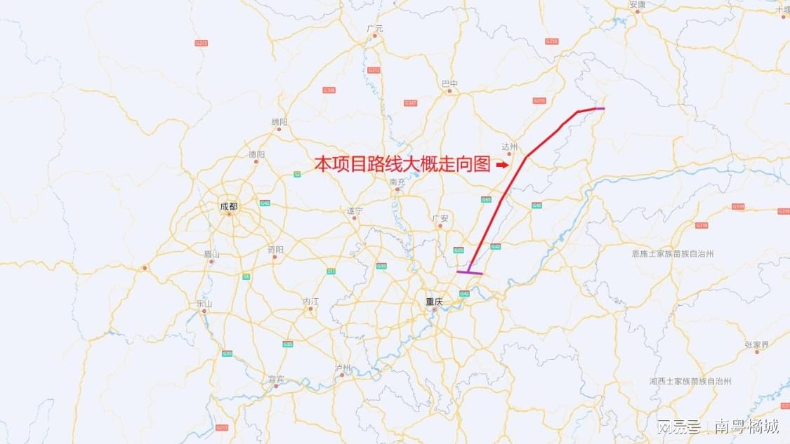 四川省拟在东部新建g65包茂高速公路并行线,规划路线全长157公里