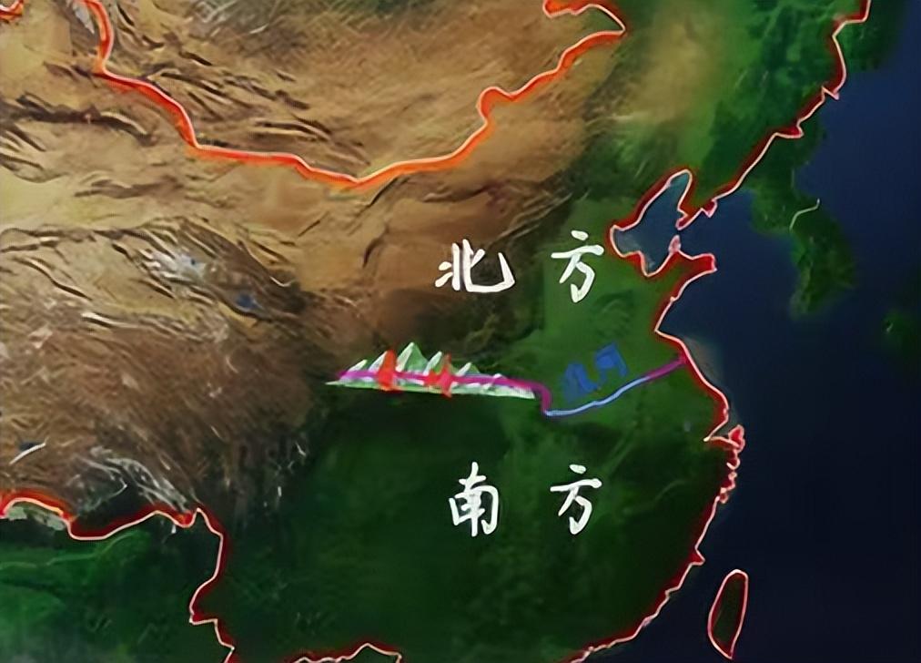 秦岭淮河线图片