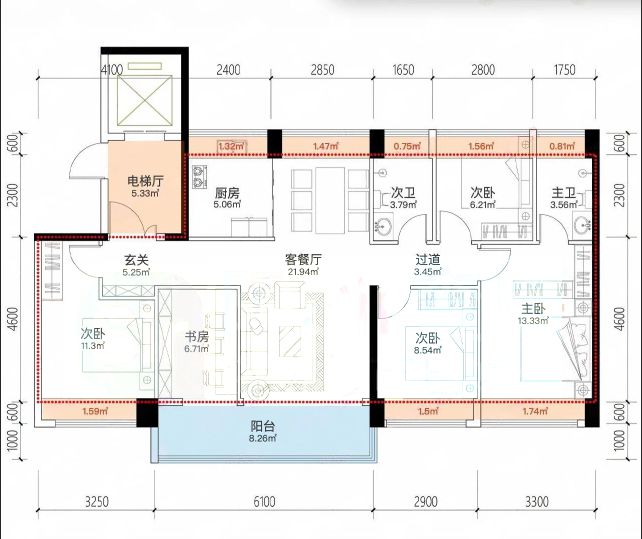 观山海户型图图片