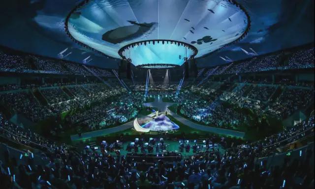 三亚国际体育中心演唱会实景图