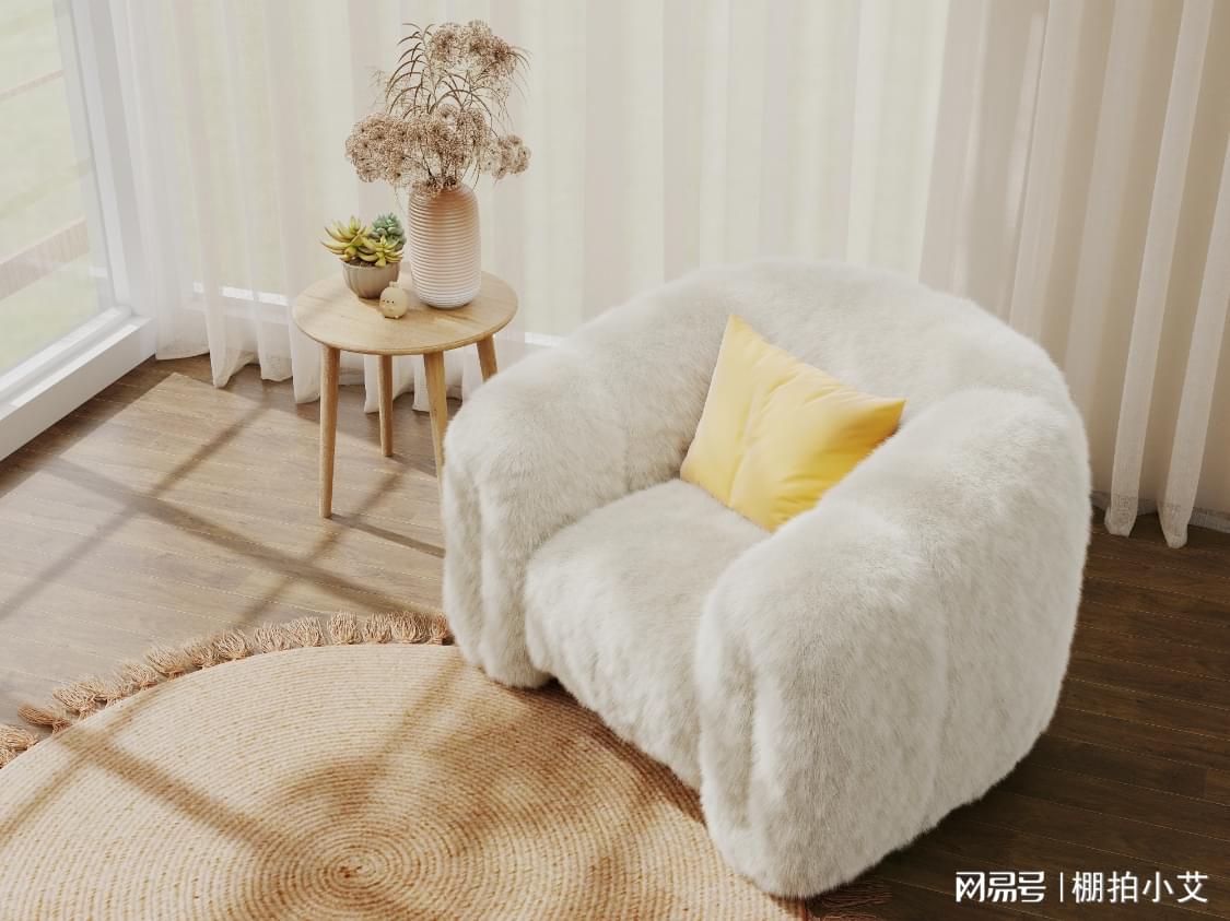 酷家乐电商棚拍软件生成，毛发质感逼真直观