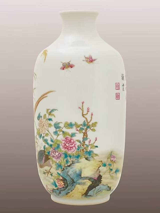 锦鸡洞石花卉灯笼尊