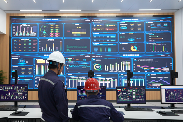 图为九二智慧工厂生产集控中心