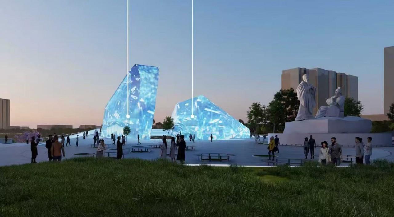 “苌弘化碧”效果图。