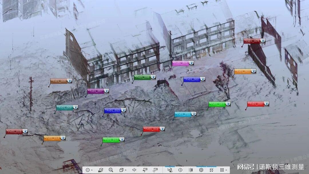 影视场景三维扫描布站图