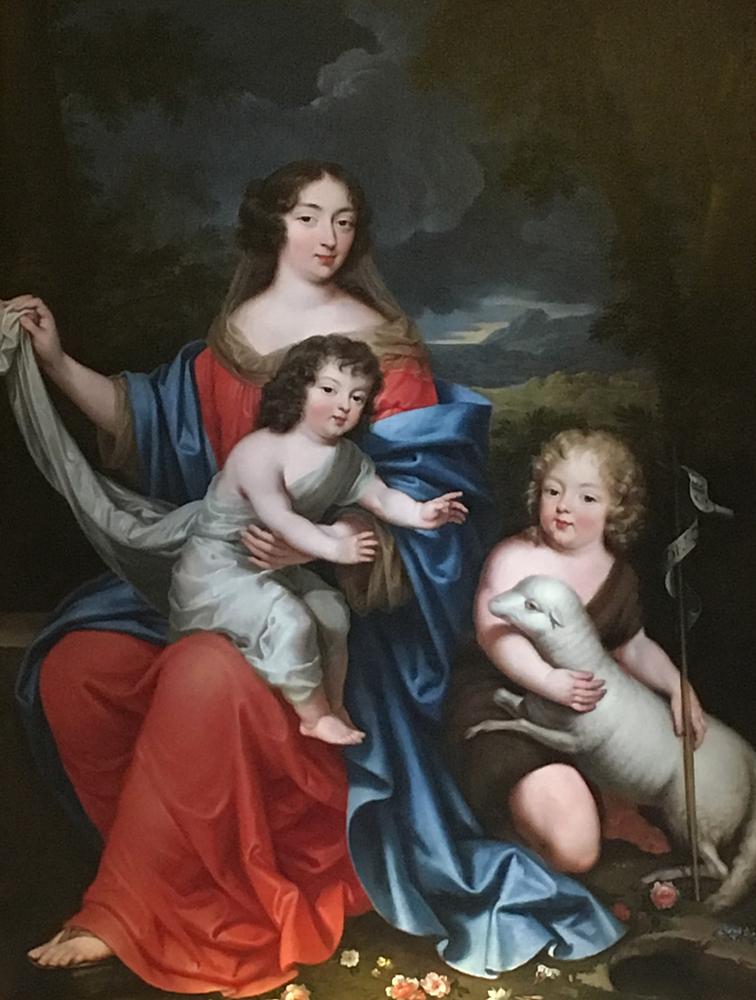 弗朗索瓦丝与路易十四与蒙特斯潘夫人所生 的两个孩子