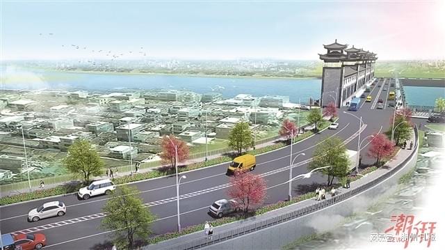 东溪水闸效果图。 饶宣 供