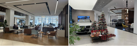  深圳宝源行宝马体验中心、深圳宝创森那美MINI总店（深大店）店内装饰及客流量