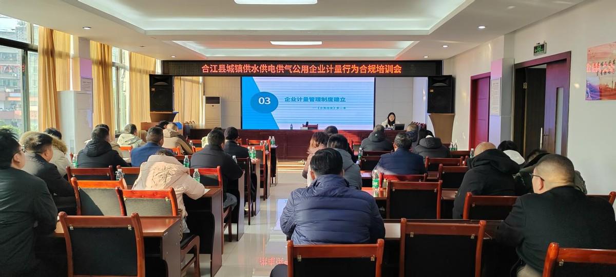 合江县举办水电气供应企业计量行为合规培训会