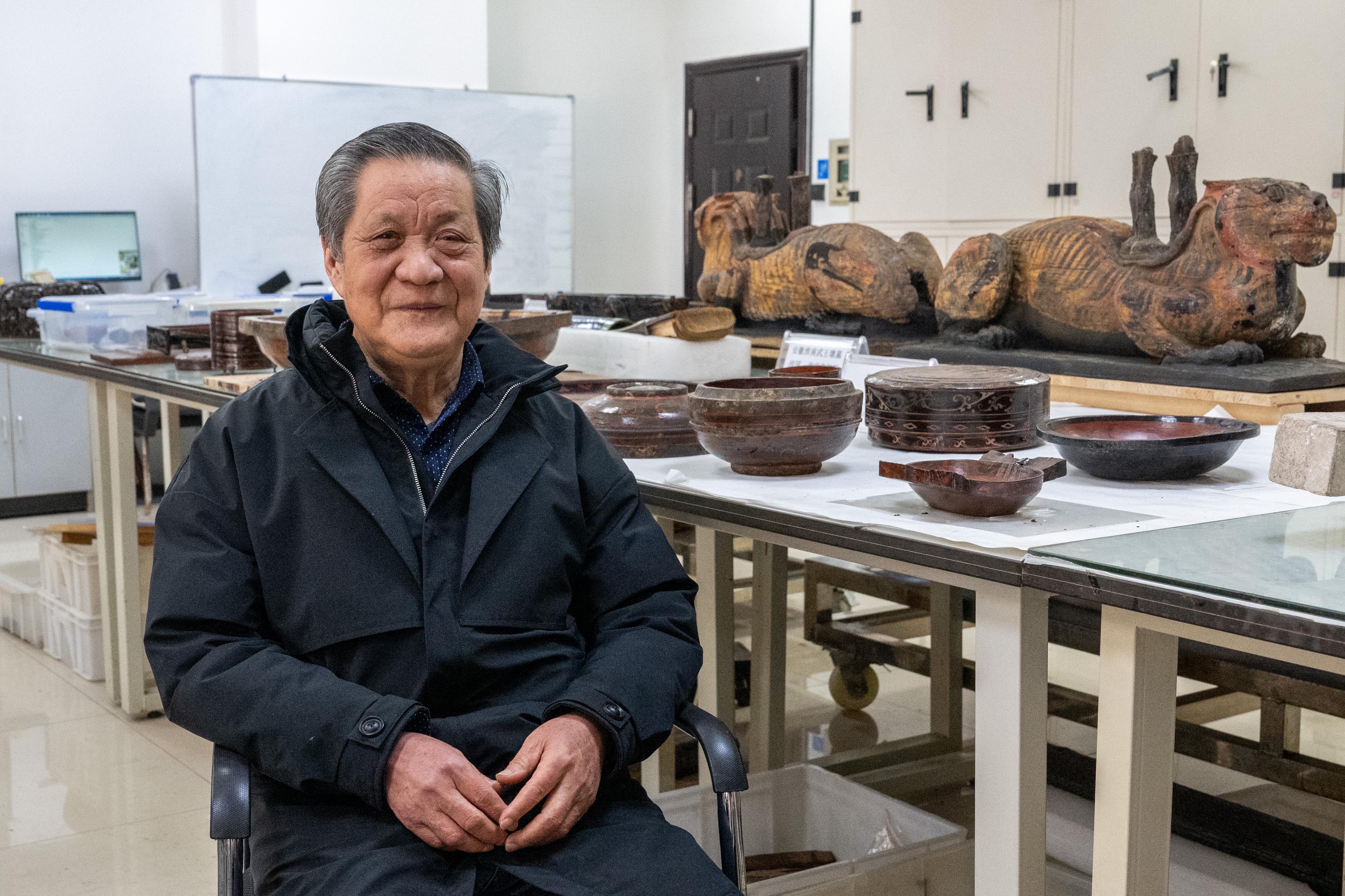 　　这是1月7日在荆州文物保护中心拍摄的吴顺清。新华社记者 杜子璇 摄