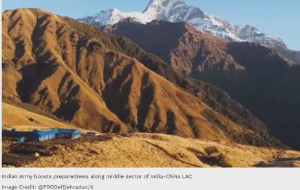 印度在中印实控线中段采取多项措施应对边境形势变化
