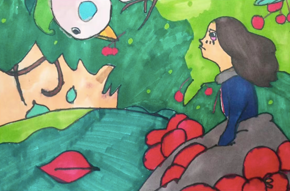 （图via郑州市新密市苟堂镇关口小学 作者：雷佳欣）