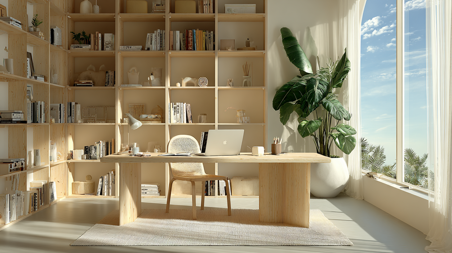 学习空间设计｜专业团队打造会呼吸的书桌角落 