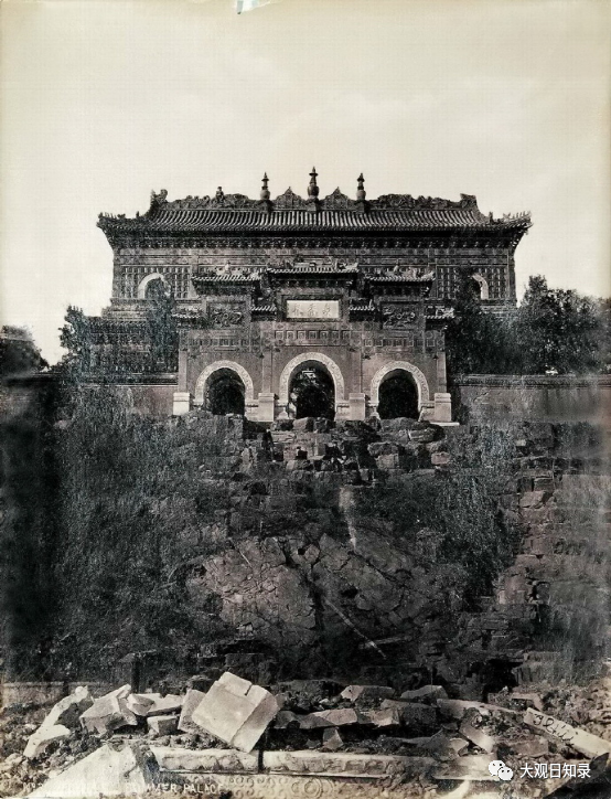1870s，清漪园万寿山大报恩延寿寺第五进建筑众香界智慧海，佛香阁已毁 No.3