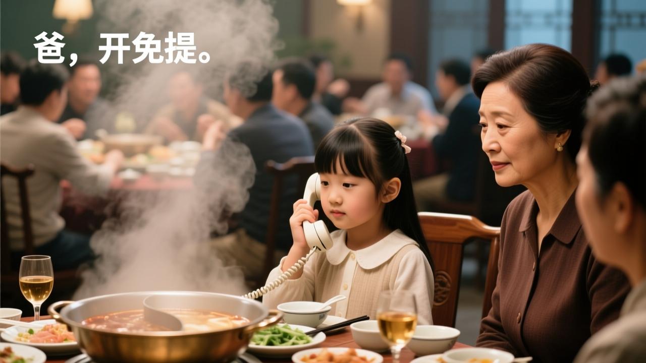 公公寿宴十八桌没请我，我涮锅时他来电让结账，我开免提提旧账