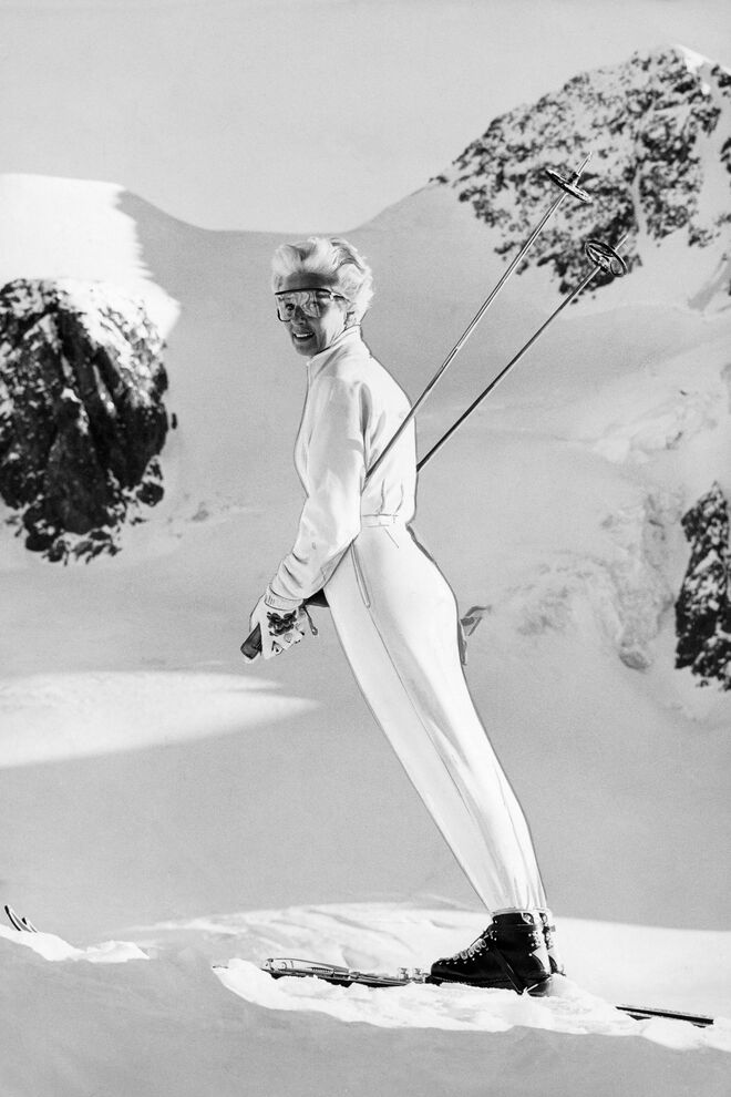 1955年《滑雪》杂志拍摄的封面照