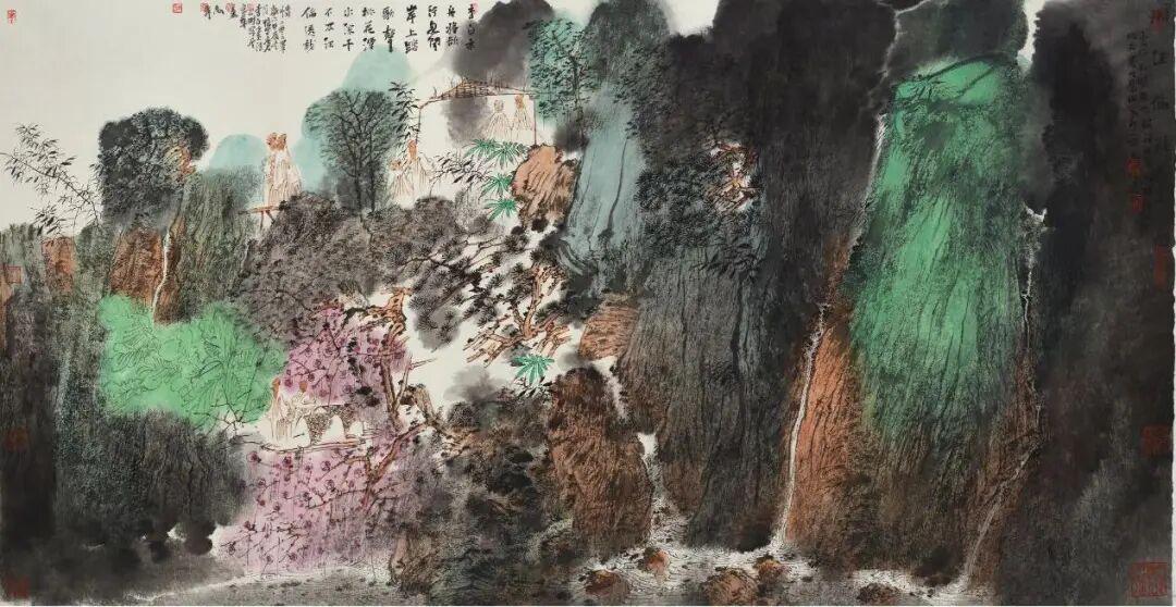 精神家园 赠汪伦诗意图