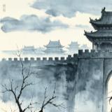 墨白观龙