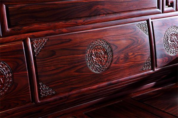 阔叶黄檀（印尼黑酸枝）家具木纹图