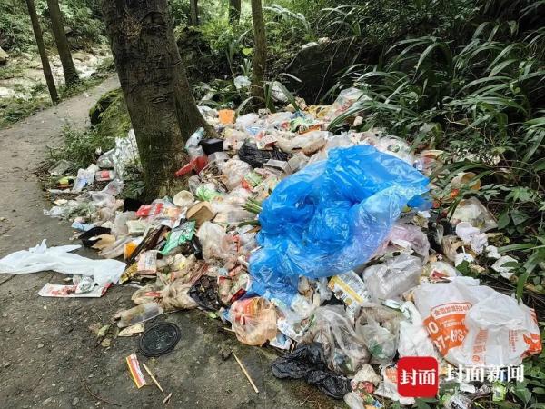 游客乱丢垃圾
