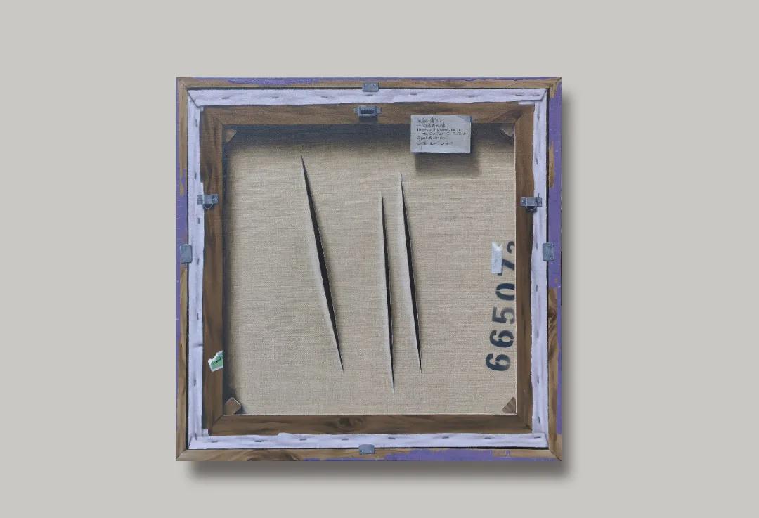 无观之象-丰塔纳的刀痕-020 2025 布面油画 65x65cm