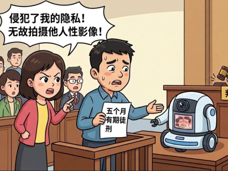 捉奸反成被告还坐牢？男子用扫地机器人拍下妻子出轨裸体画面，最终被判刑5个月