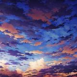 七彩晚霞