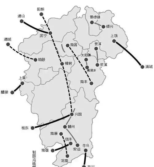 江西省省道208规划图图片