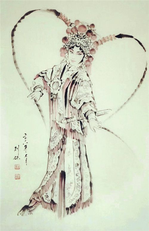 淡淡水墨画