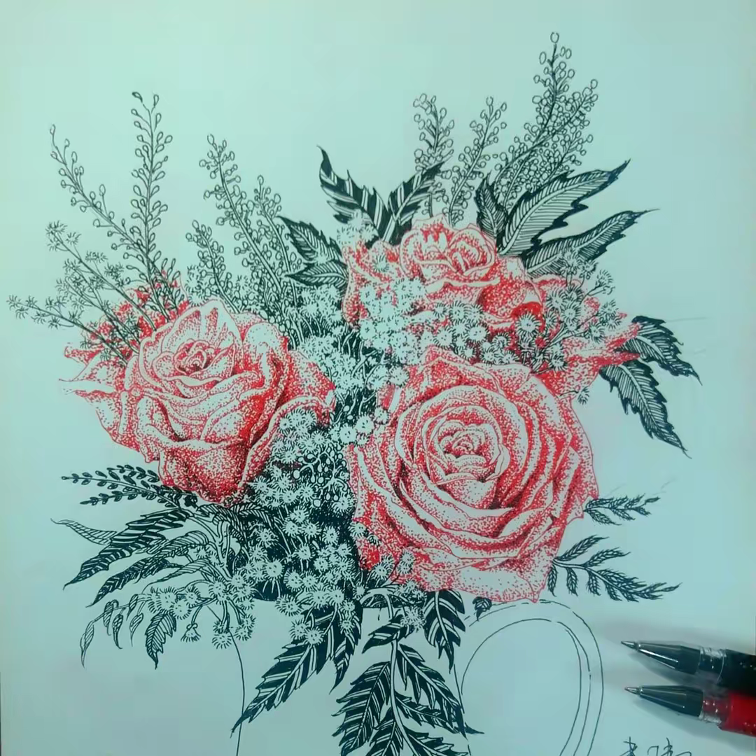 绚丽粉笔画