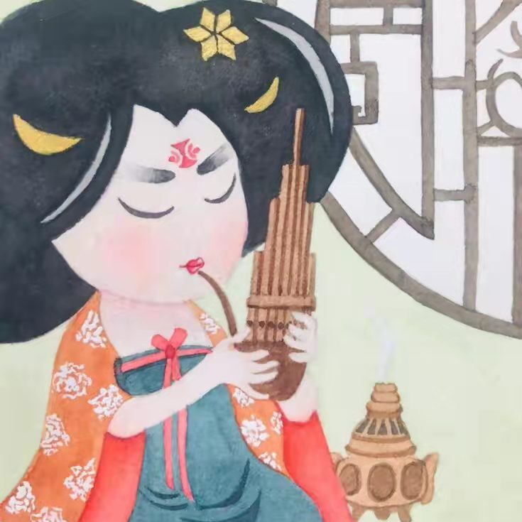 心蓝手绘