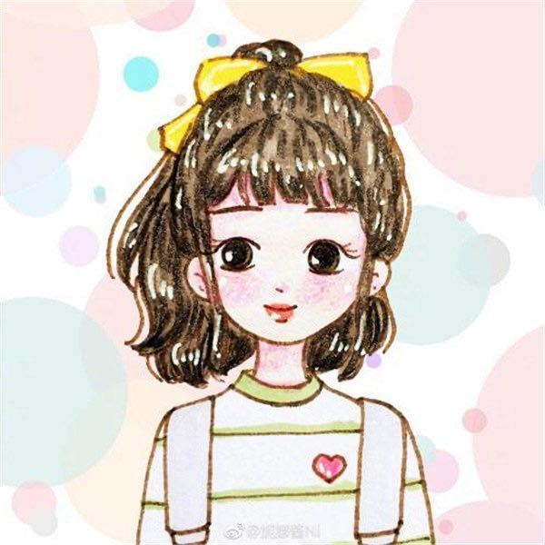 开心的丸子头