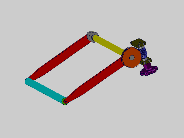 ▼挑膜机构▼曲柄摇杆往复传动机构▼双偏心驱动导杆机构▼手动夹爪