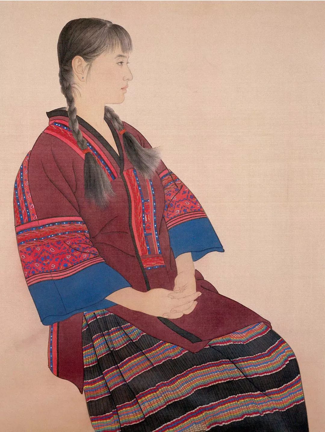 当代工笔人物百家精品欣赏|人物画|何家英|刘大为|工笔