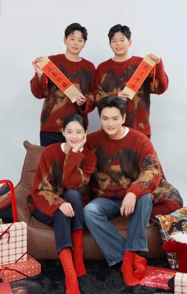 双胞胎儿子都这么大了，还不知道她结婚了？老公也是实力派演员