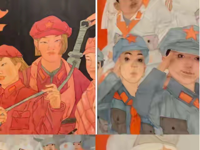 清华美院博士画红军，女战士带烟熏妆留长指甲，网友看完集体沉默