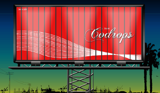 使用一些图片,css和jquery来创建一个带有两个广告的旋转广告牌的效果