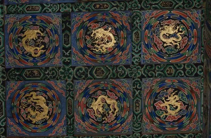 平棊,华严寺里的精致"承尘"